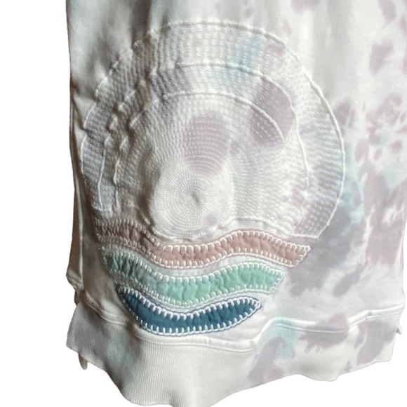 NWT Daily Practice by Anthropologie Embroidered Sleeveless Tunic Sweatsh… - Picture 9 of 13